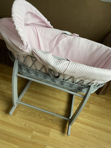Moses basket grey waffle - ,