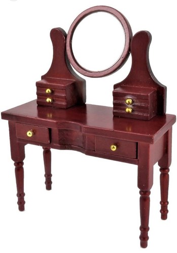 Dolls house mahogany dressing - dolls,