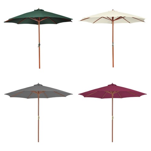 Garden umbrella parasol - umbrella, wooden