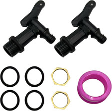2Pcs 3/4" Water Butt Tap with