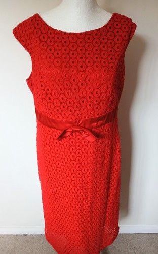 Monsoon red broderie anglaise