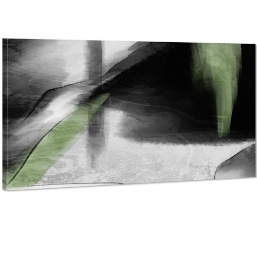 Abstract black and white sage - and,