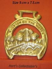 VINTAGE ENGLISH HORSE BRASS /