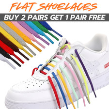 Shoe Laces Pair Flat Solid