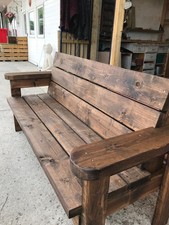 Bench Chunky Handmade Wooden