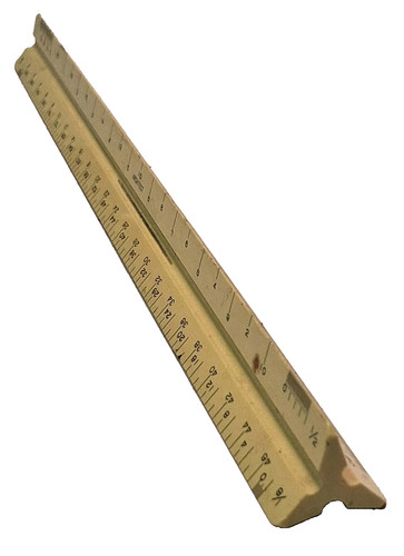 Vintage triangular ruler - vintage,
