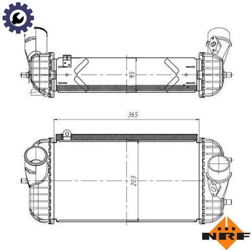 Charge air cooler 309066 - air, for