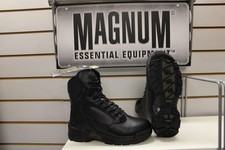 Magnum Waterproof Boot Stealth Force 8.0 Black Leather Police Uniform Boots UK 6