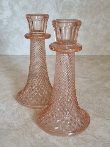 Pair vintage peach - pair, of