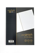 Eastlight A4 Professional Graph Pad 50 Sheets 95gsm, Printed 2/10/20mm Graph