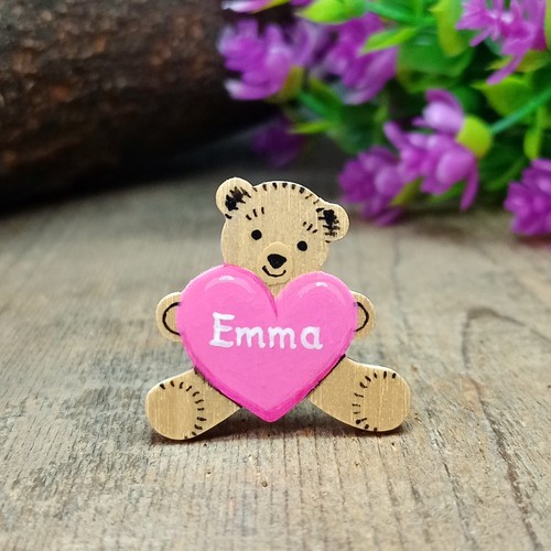 Name badge handmade customised - name,