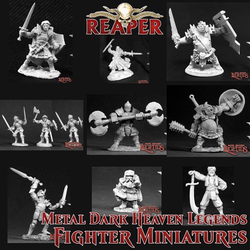 Fighter rpg miniatures - rpg,