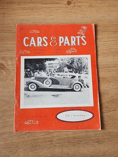 Cars parts oct 1969 - &,