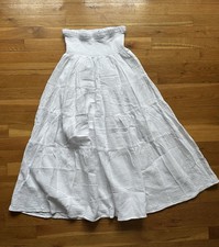 DKNY Womens XS Strapless White
