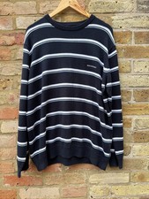 Mens Rockport Jumper Medium Black White Striped