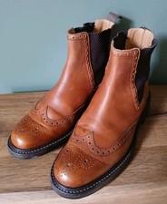 Charles Tyrwhitt Tan Brogue Dealer Boots Uk size 6