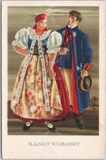 Vintage postcard polish folk - vintage,