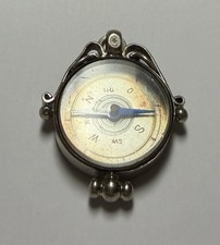 VICTORIAN COMPASS FOB - Silver