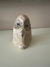 Cute Carved Stone Garden Owl -