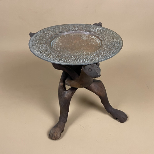 Antique small plant stand - antique,