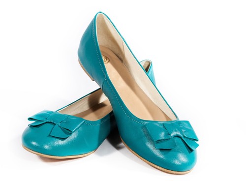 Size genuine leather ballet - 6,