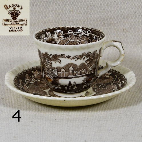 Masons vista brown demitasse - vista,