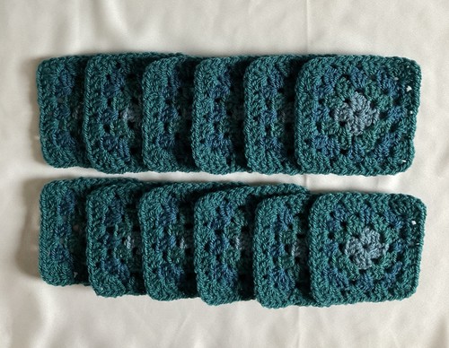 Hand crocheted cm granny - 12, 10