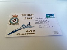 First Day Cover Concorde signed  Brian Trubshaw Development Flight 12/11/1970