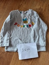Frugi bee long sleeved t shirt VGUC 3-4 years