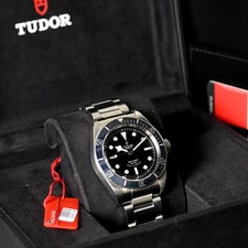 Tudor Black Bay Smiley Blue Bezel Rose 200m Dive Watch 79220B Boxed & Papers