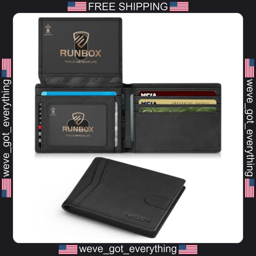 Men leather bifold - bifold, wallet
