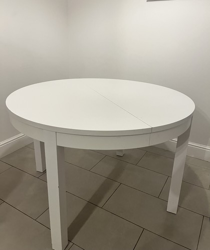 Ikea extendable round - round, /