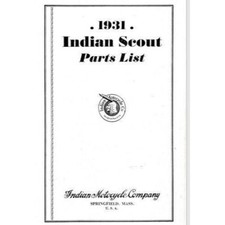1931 Indian Scout 101 Parts