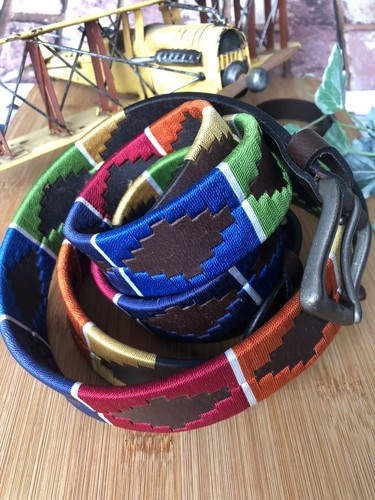 Gaucho leather polo - leather, belt