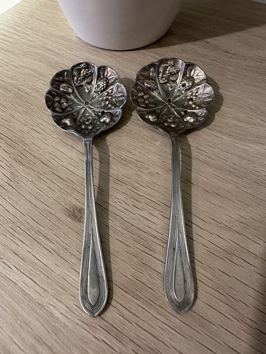 Antique sugar sifter spoons - sugar,