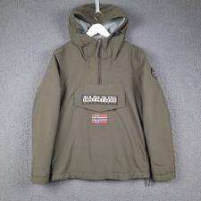 NAPAPIJRI Rainforest Winter Jacket Mens XS Green Waterproof Fleece Insulated