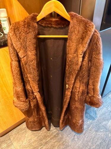 Vintage mink fur coat - vintage,