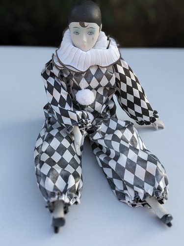 Vintage porcelain pierrot - vintage,