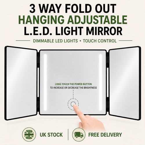Way trifold mirror 360 - way,