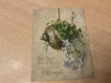 1892 VICTORIAN BIRTHDAY CARD TO DADDY AS SHOWN