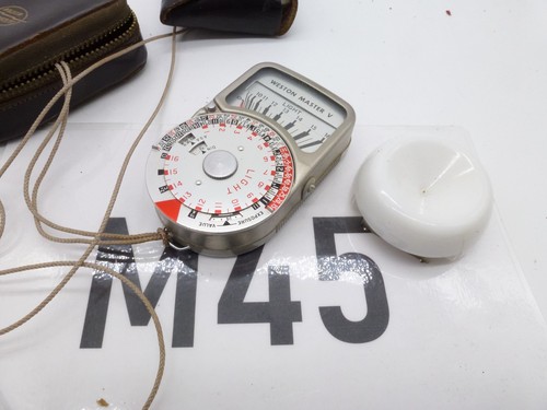 Weston exposure meter with - v,