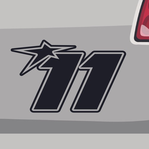 Race number sticker - 11,