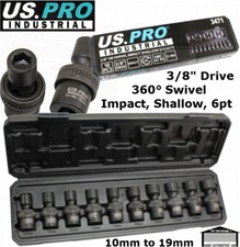 US PRO INDUSTRIAL 10pc 3/8" dr