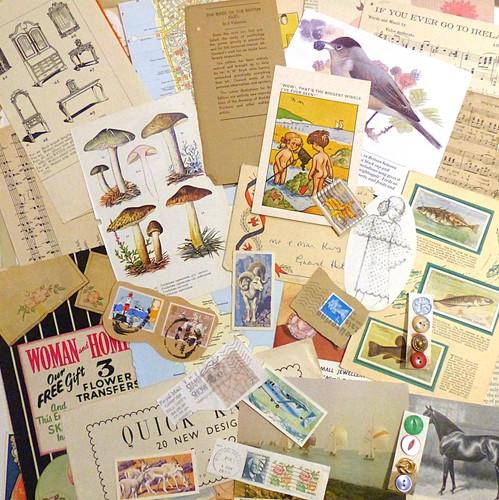 Vintage ephemera paper - 50+,