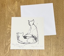 Tracey Emin Cat Christmas Card