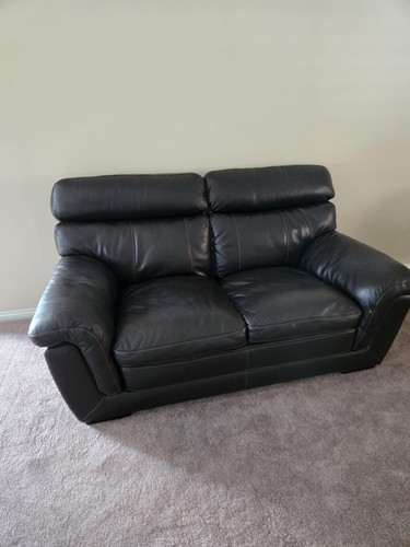 Modern faux leather sofa - modern, bed