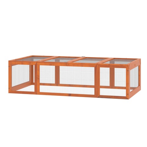 Outdoor wooden rabbit hutch - outdoor,