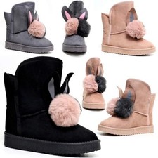 Girls Winter Fur Boots Casual