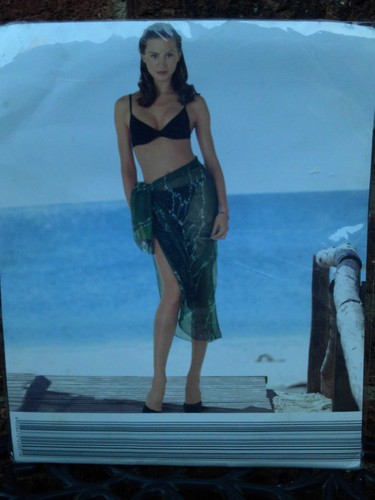 Ladies long length green/black