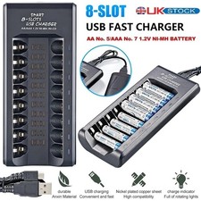 Fast Battery Charger 8 Slot